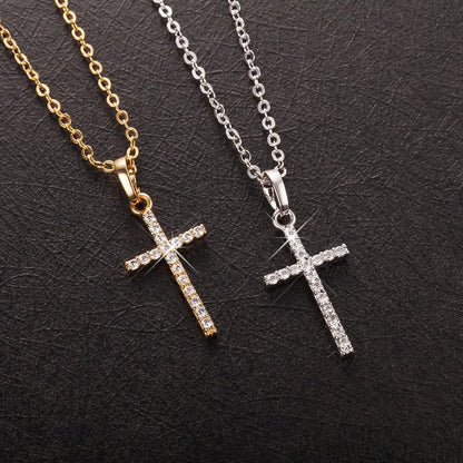 Cross Necklace w ICE