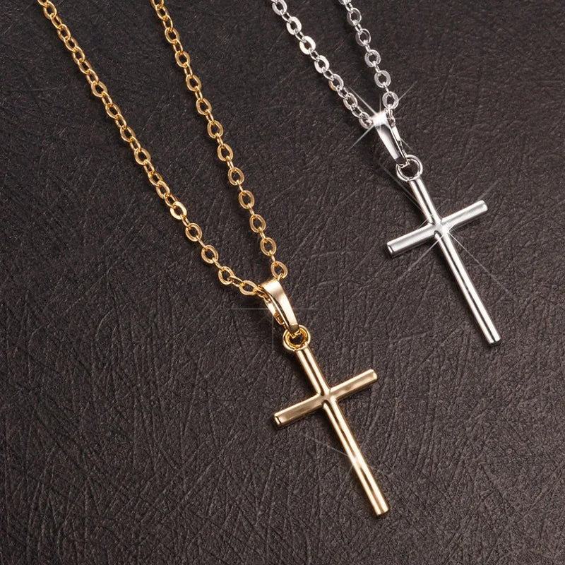 Cross Necklace w ICE