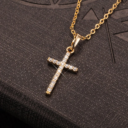 Cross Necklace w ICE